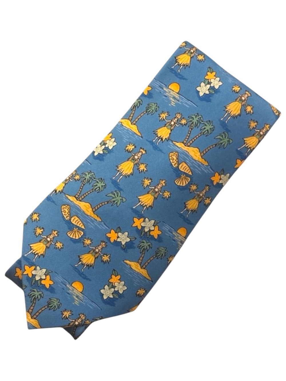 HERMÈS silk tie